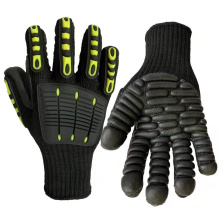 Anti Vibration Impact Resistant Safety Work Gloves High Performance Foam Latex OEM